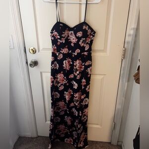 Floral Floor-length Dress
